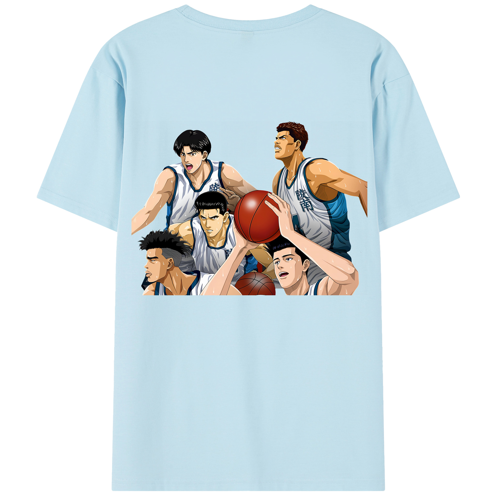 SLAM DUNK／スラムダンク 綿100％半袖Tシャツ（背面プリント）